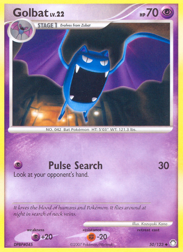 Golbat (50/123) [Diamond & Pearl: Mysterious Treasures] | Anubis Games and Hobby