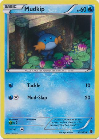 Mudkip (33/160) (Sheen Holo) [XY: Primal Clash] | Anubis Games and Hobby