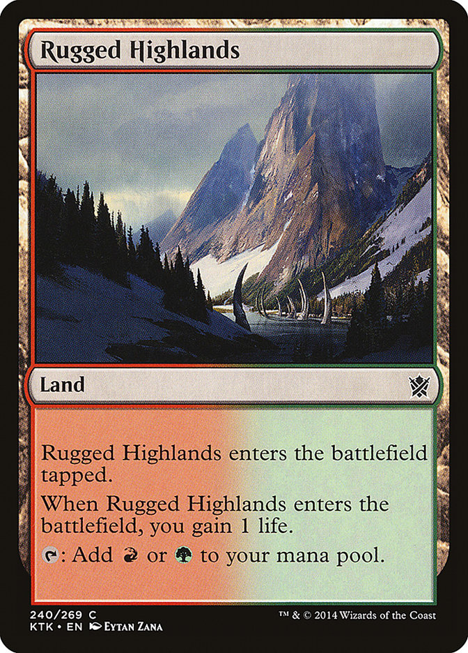 Rugged Highlands [Khans of Tarkir] | Anubis Games and Hobby