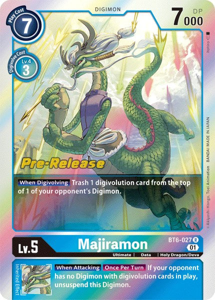 Majiramon [BT6-027] [Double Diamond Pre-Release Cards] | Anubis Games and Hobby