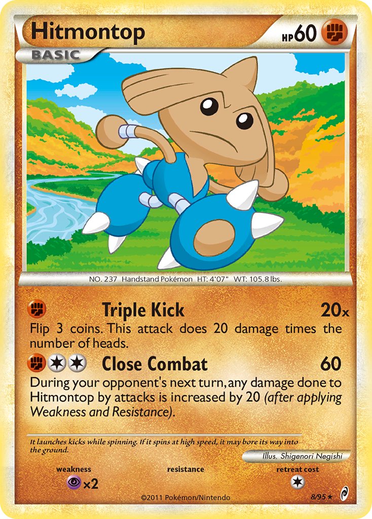 Hitmontop (8/95) (Theme Deck Exclusive) [HeartGold & SoulSilver: Call of Legends] | Anubis Games and Hobby