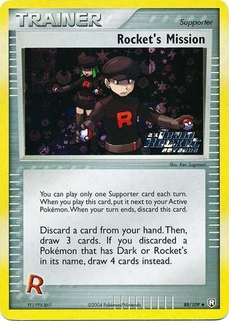 Rocket's Mission (88/109) (Stamped) [EX: Team Rocket Returns] | Anubis Games and Hobby