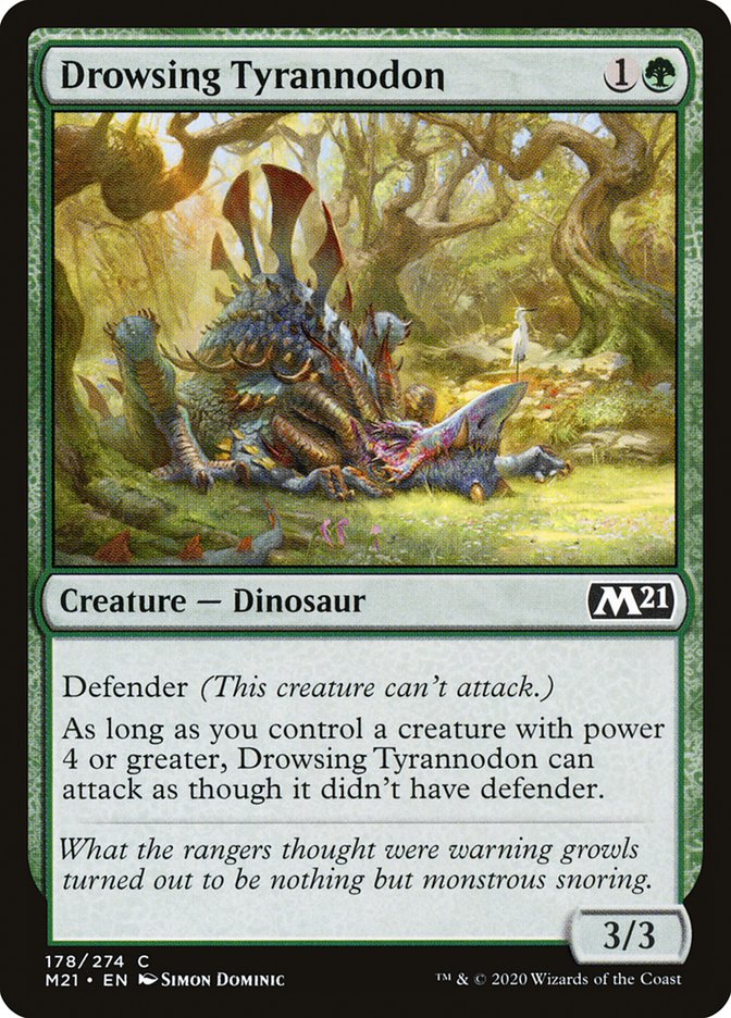 Drowsing Tyrannodon [Core Set 2021] | Anubis Games and Hobby