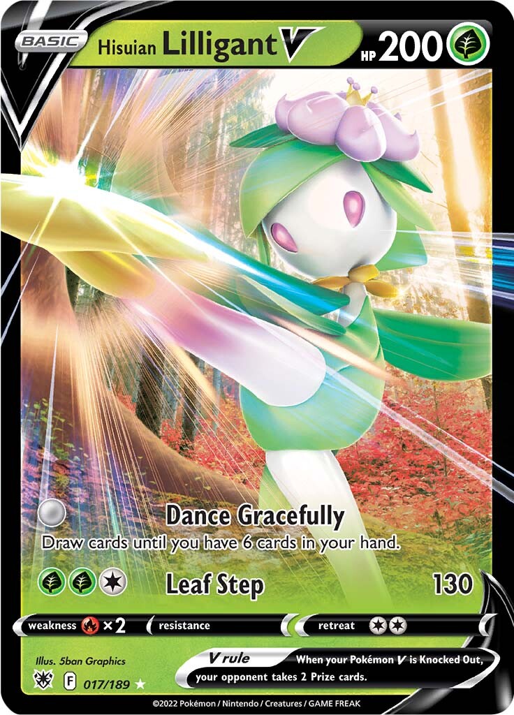 Hisuian Lilligant V (017/189) [Sword & Shield: Astral Radiance] | Anubis Games and Hobby