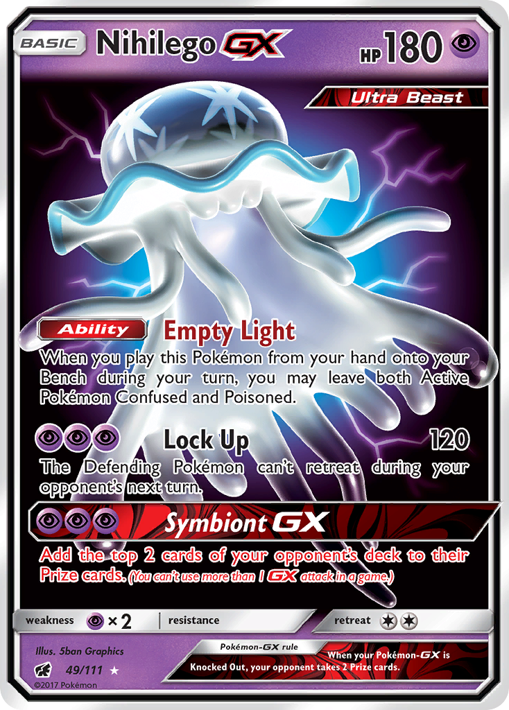 Nihilego GX (49/111) [Sun & Moon: Crimson Invasion] | Anubis Games and Hobby