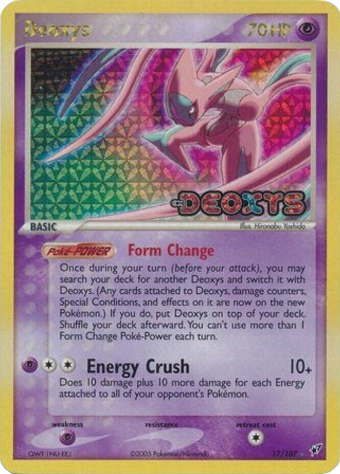 Deoxys (17/107) (Stamped) [EX: Deoxys] | Anubis Games and Hobby