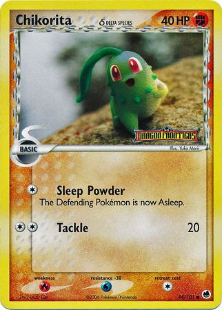 Chikorita (44/101) (Delta Species) (Stamped) [EX: Dragon Frontiers] | Anubis Games and Hobby