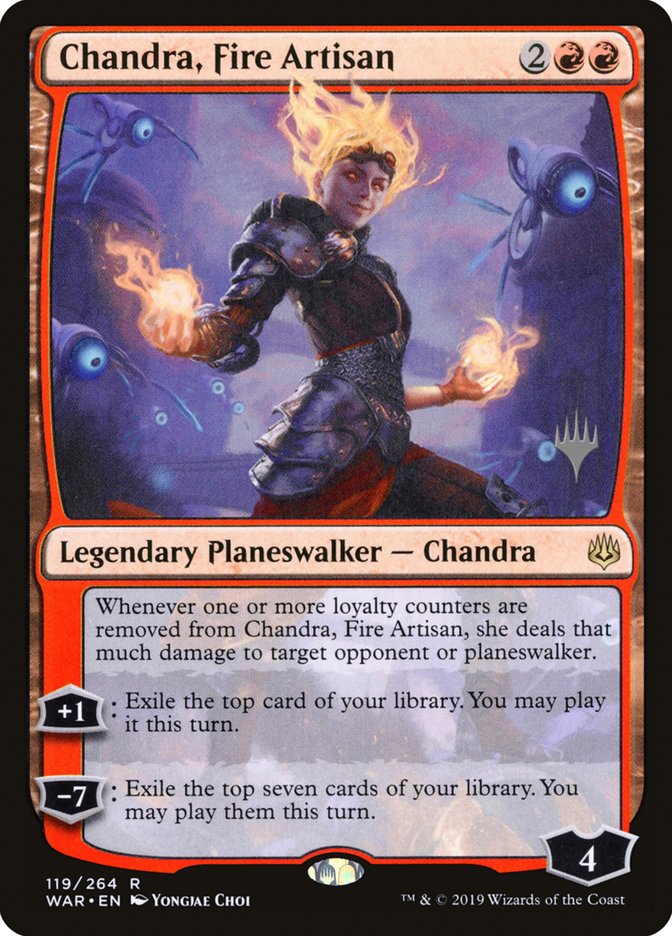 Chandra, Fire Artisan (Promo Pack) [War of the Spark Promos] | Anubis Games and Hobby