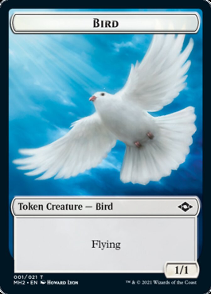 Bird // Clue (15) Double-Sided Token [Modern Horizons 2 Tokens] | Anubis Games and Hobby