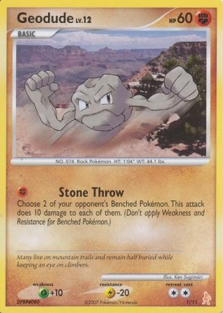 Geodude (1/11) [Diamond & Pearl: Trainer Kit - Lucario] | Anubis Games and Hobby