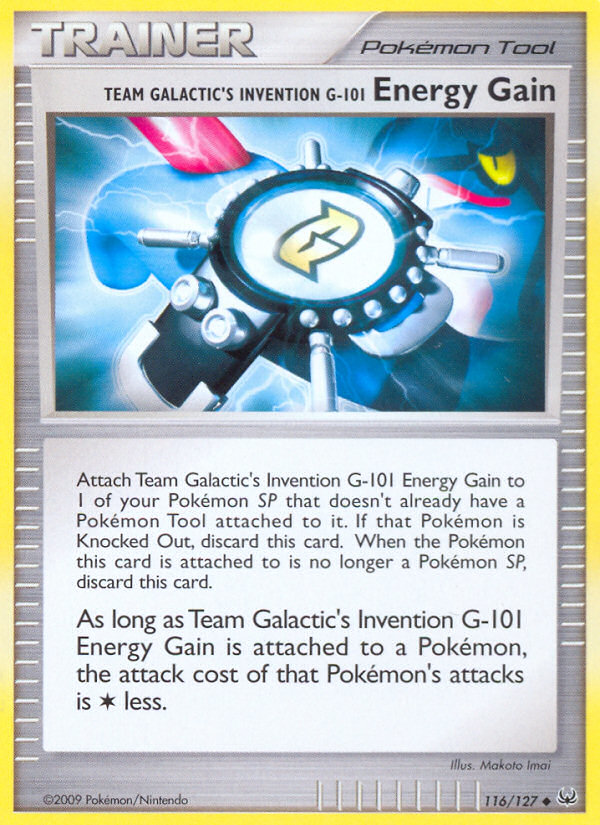 Team Galactic's Invention G-101 Energy Gain (116/127) [Platinum: Base Set] | Anubis Games and Hobby