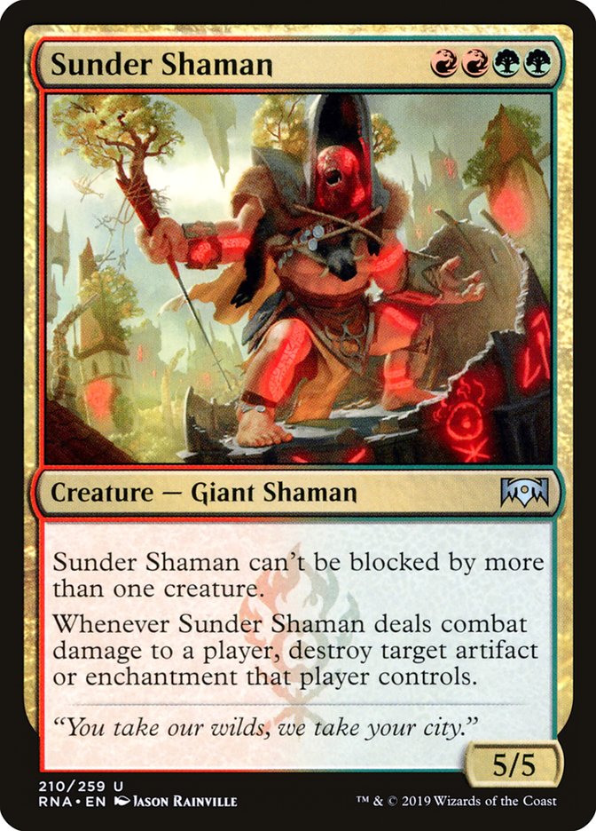 Sunder Shaman [Ravnica Allegiance] | Anubis Games and Hobby