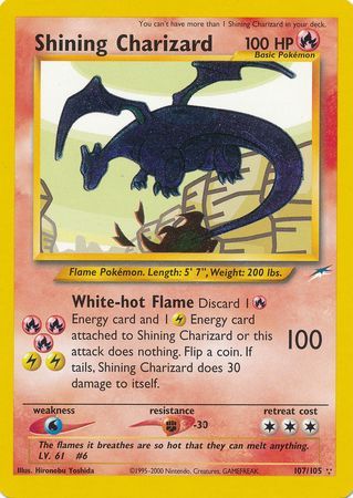 Shining Charizard (107/105) [Neo Destiny Unlimited] | Anubis Games and Hobby