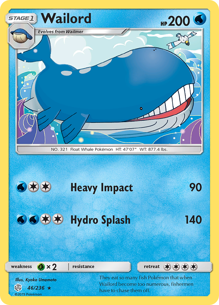 Wailord (46/236) [Sun & Moon: Cosmic Eclipse] | Anubis Games and Hobby