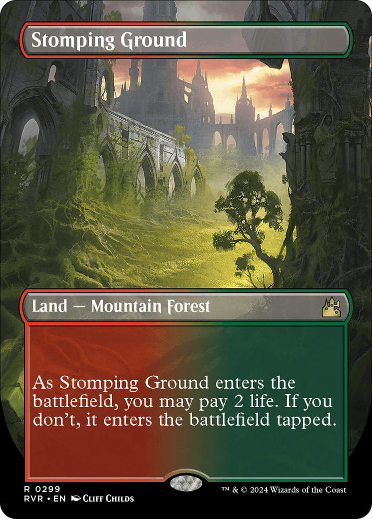 Stomping Ground (Borderless) [Ravnica Remastered] | Anubis Games and Hobby