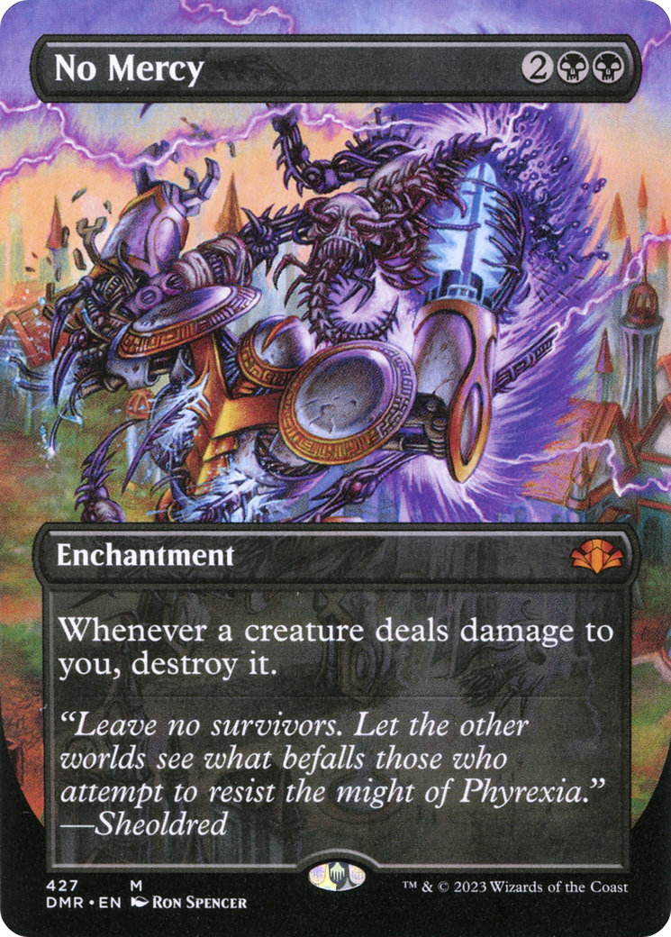 No Mercy (Borderless Alternate Art) [Dominaria Remastered] | Anubis Games and Hobby