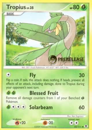 Tropius (52/111) (Prerelease Promo) [Nintendo: Black Star Promos] | Anubis Games and Hobby