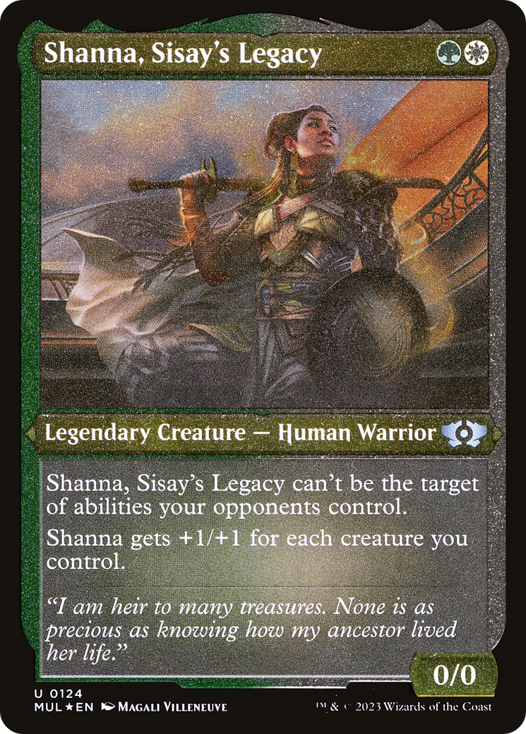 Shanna, Sisay's Legacy (Foil Etched) [Multiverse Legends] | Anubis Games and Hobby