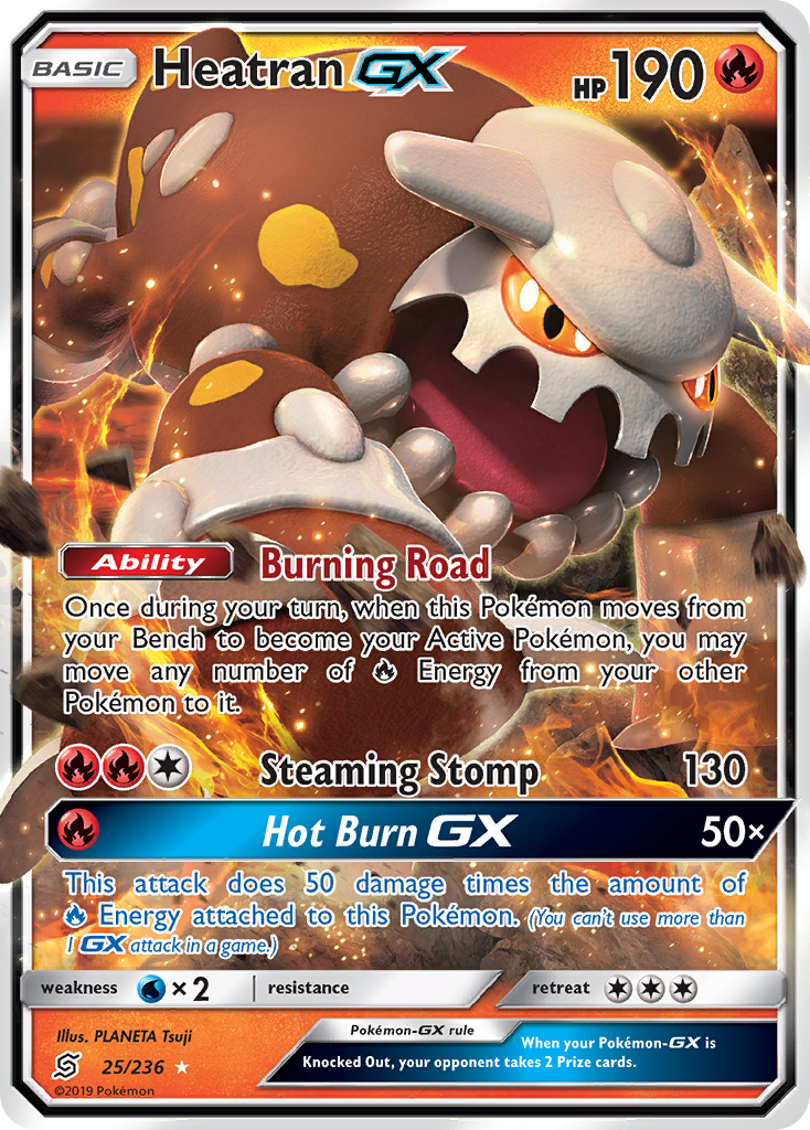 Heatran GX (25/236) [Sun & Moon: Unified Minds] | Anubis Games and Hobby