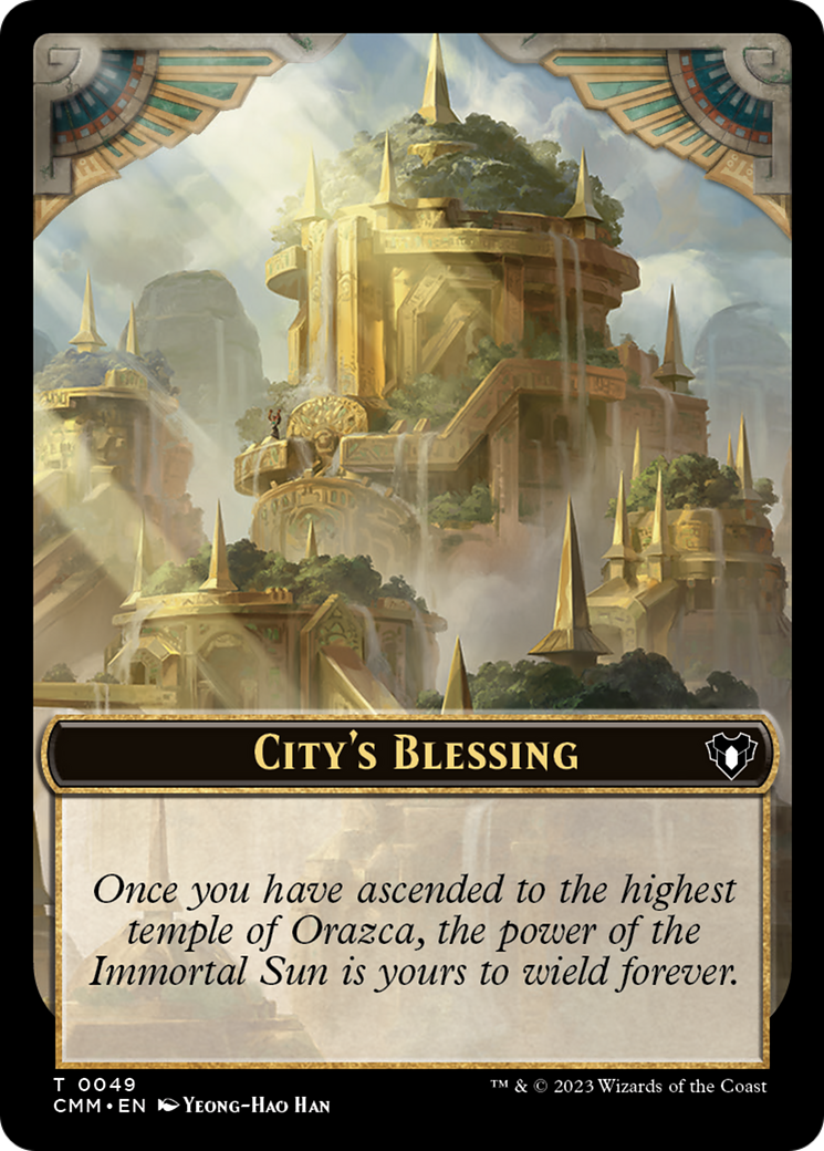 City's Blessing // Ogre Double-Sided Token [Commander Masters Tokens] | Anubis Games and Hobby