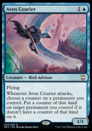 Aven Courier (Promo Pack) [Streets of New Capenna Commander Promos] | Anubis Games and Hobby