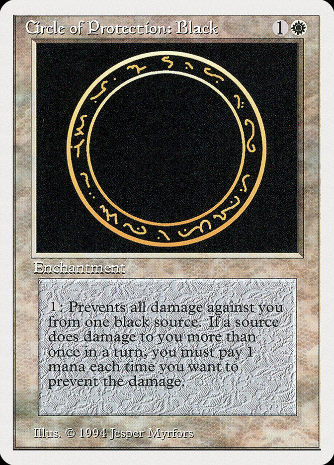 Circle of Protection: Black [Summer Magic / Edgar] | Anubis Games and Hobby