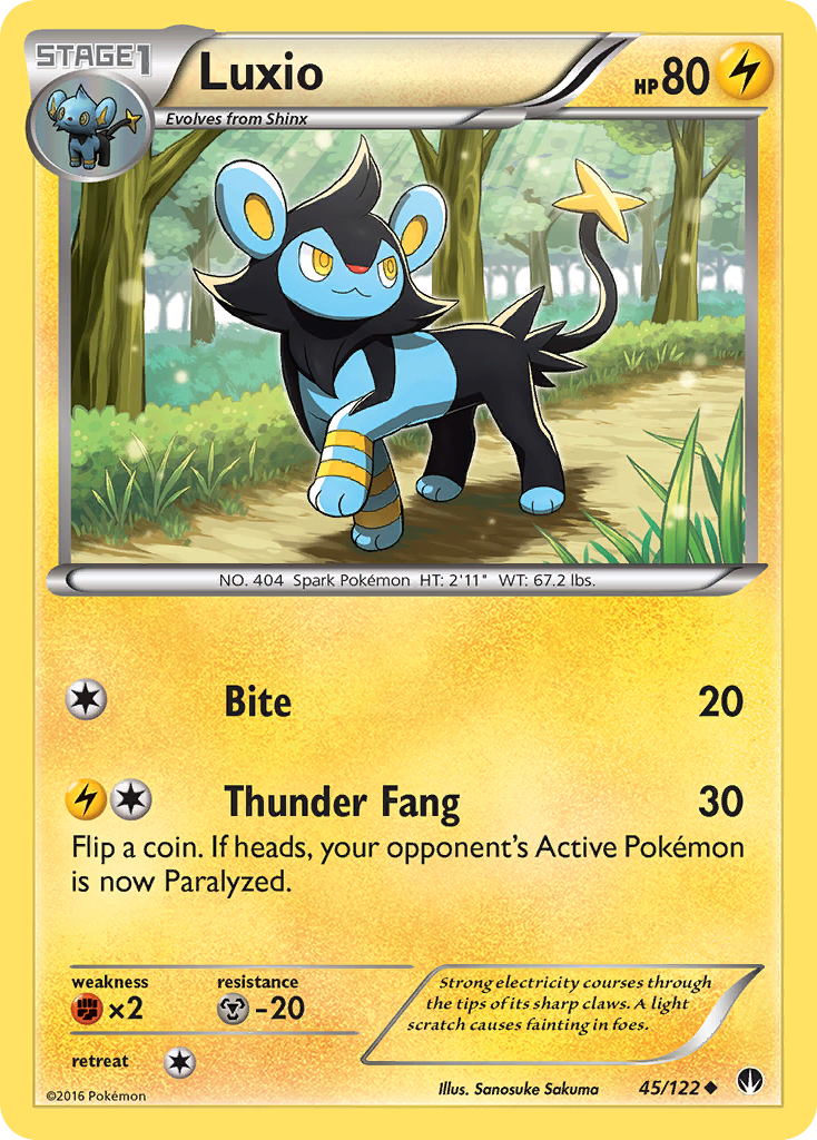 Luxio (45/122) [XY: BREAKpoint] | Anubis Games and Hobby