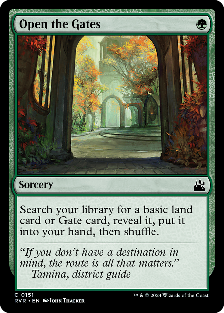 Open the Gates [Ravnica Remastered] | Anubis Games and Hobby