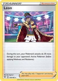 Leon (154/185) (Theme Deck Exclusive) [Sword & Shield: Vivid Voltage] | Anubis Games and Hobby