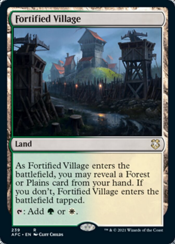 Fortified Village [Dungeons & Dragons: Adventures in the Forgotten Realms Commander] | Anubis Games and Hobby