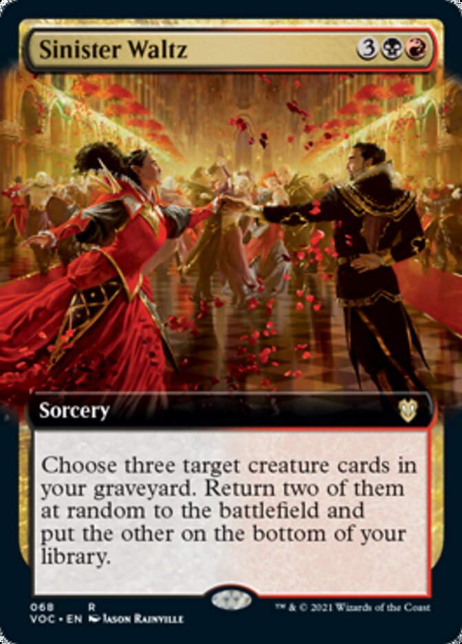 Sinister Waltz (Extended Art) [Innistrad: Crimson Vow Commander] | Anubis Games and Hobby