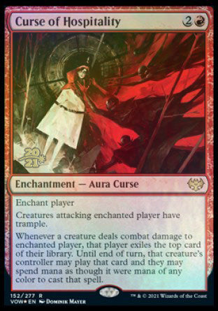 Curse of Hospitality [Innistrad: Crimson Vow Prerelease Promos] | Anubis Games and Hobby