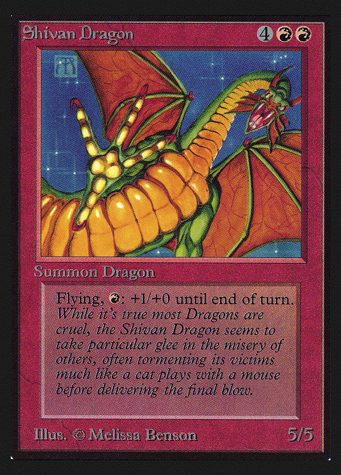 Shivan Dragon [International Collectors' Edition] | Anubis Games and Hobby