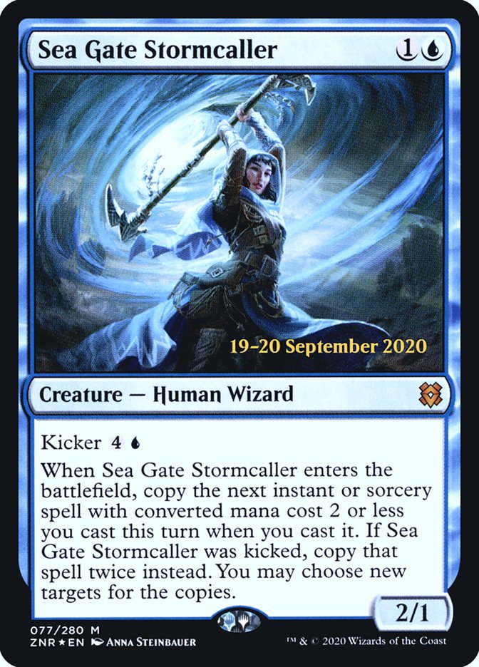 Sea Gate Stormcaller [Zendikar Rising Prerelease Promos] | Anubis Games and Hobby