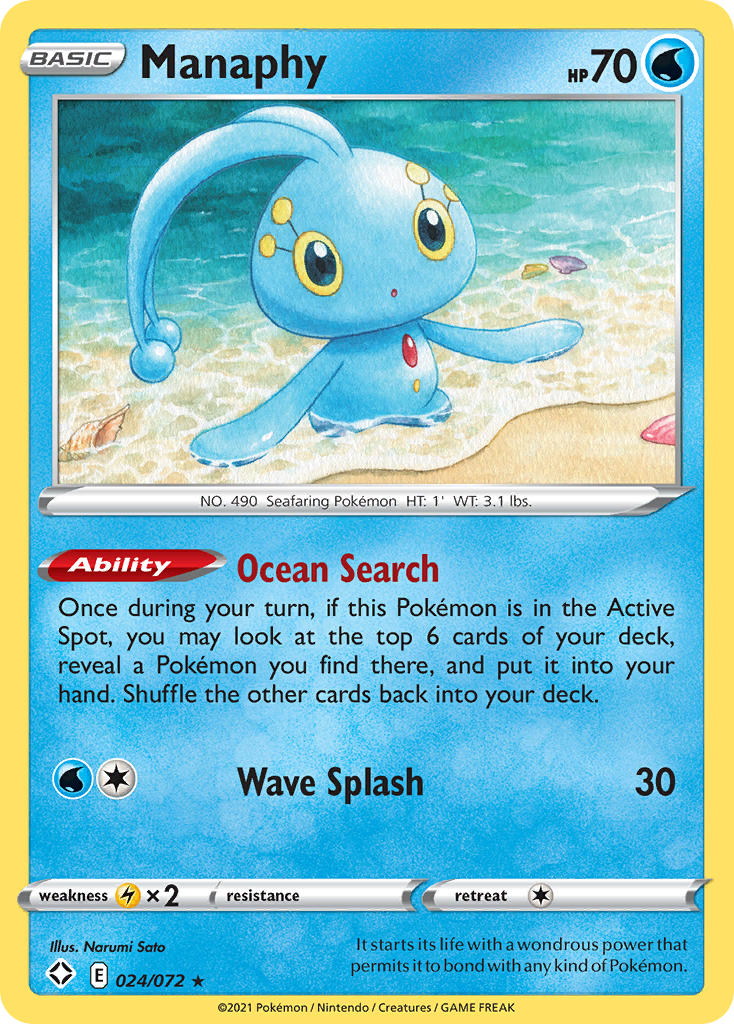 Manaphy (024/072) [Sword & Shield: Shining Fates] | Anubis Games and Hobby