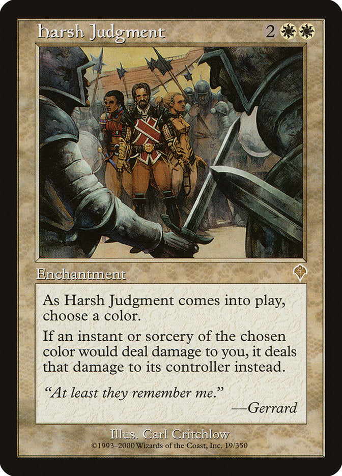 Harsh Judgment [Invasion] | Anubis Games and Hobby