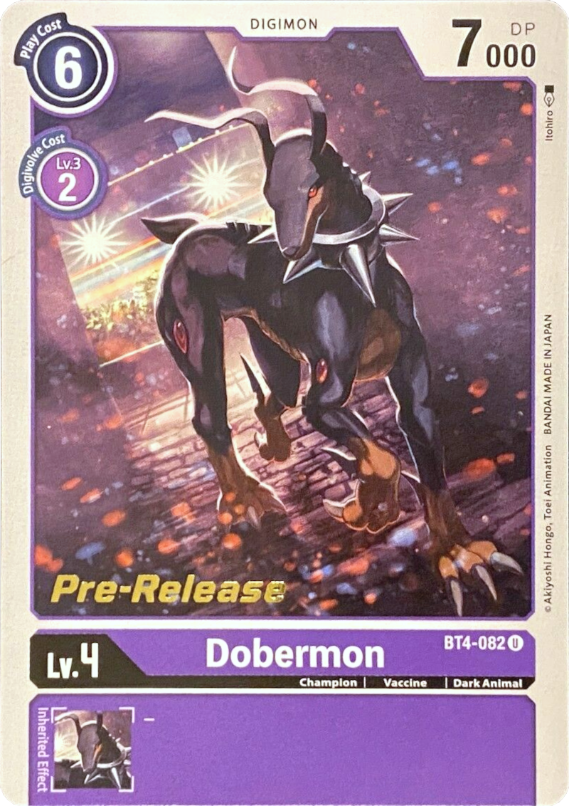 Dobermon [BT4-082] [Great Legend Pre-Release Promos] | Anubis Games and Hobby