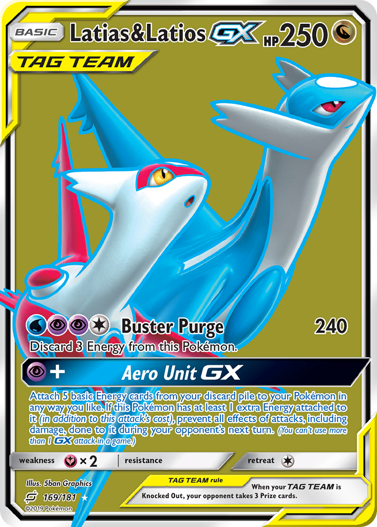 Latias & Latios GX (169/181) [Sun & Moon: Team Up] | Anubis Games and Hobby