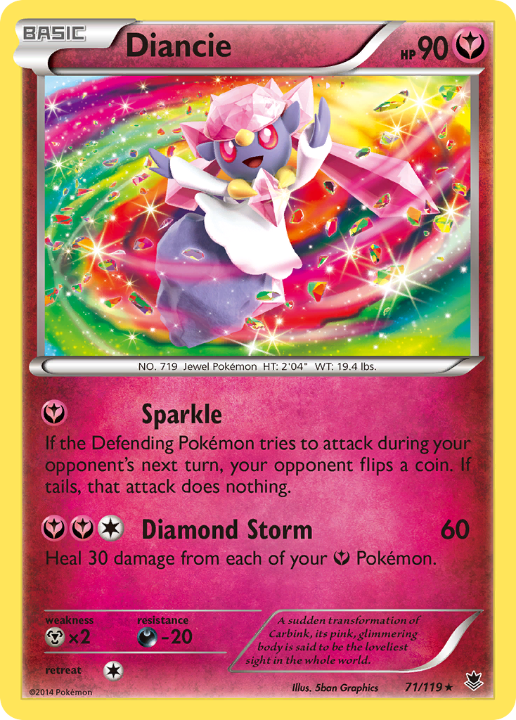 Diancie (71/119) [XY: Phantom Forces] | Anubis Games and Hobby