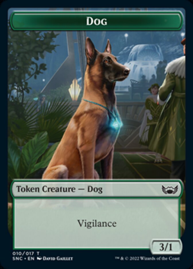 Fish // Dog Double-Sided Token [Streets of New Capenna Tokens] | Anubis Games and Hobby