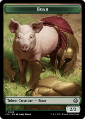 Boar // Merfolk (0005) Double-Sided Token [The Lost Caverns of Ixalan Commander Tokens] | Anubis Games and Hobby