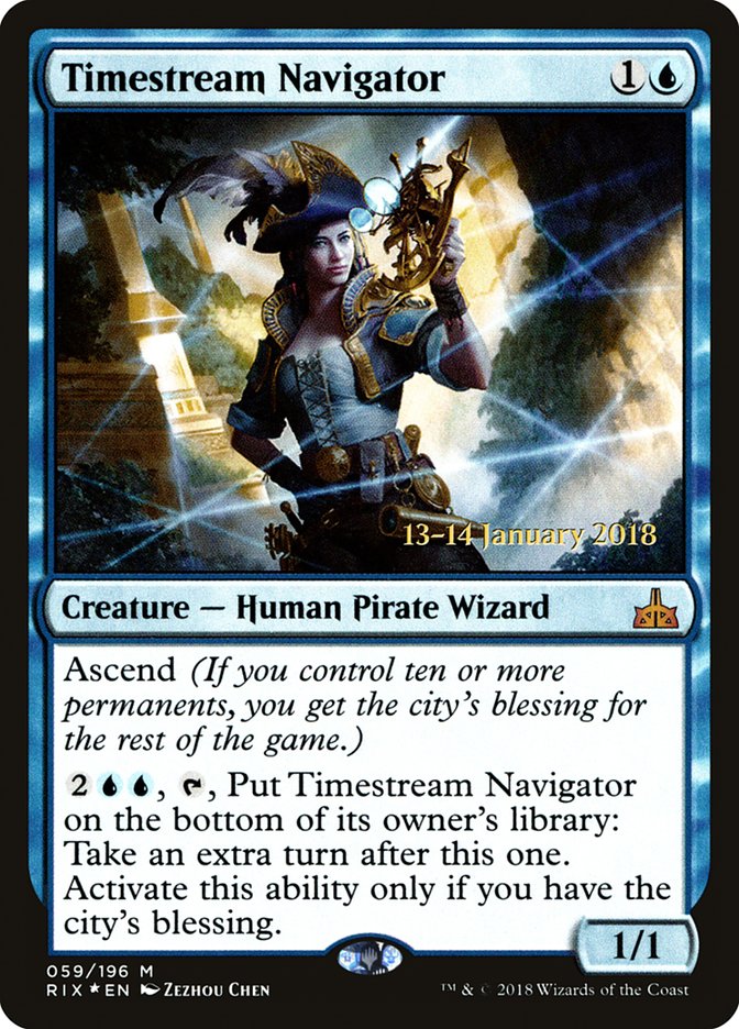 Timestream Navigator [Rivals of Ixalan Prerelease Promos] | Anubis Games and Hobby