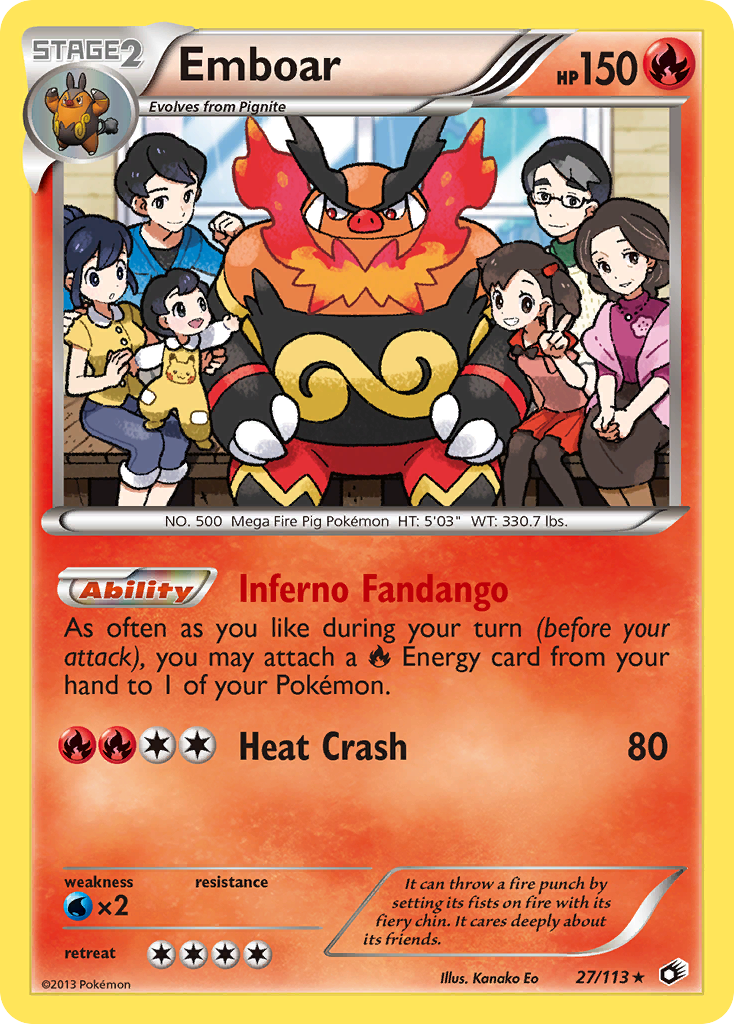 Emboar (27/113) (Theme Deck Exclusive) [Black & White: Legendary Treasures] | Anubis Games and Hobby