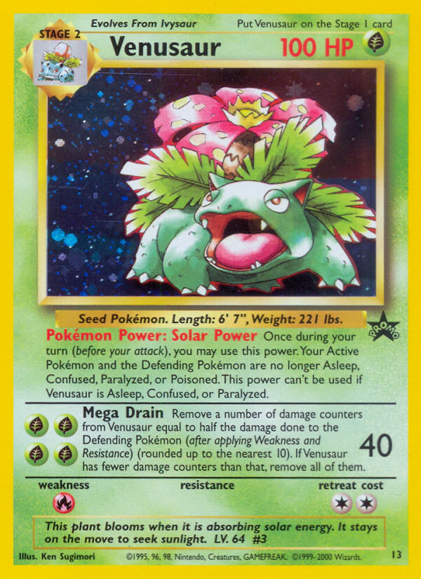 Venusaur (13) [Wizards of the Coast: Black Star Promos] | Anubis Games and Hobby