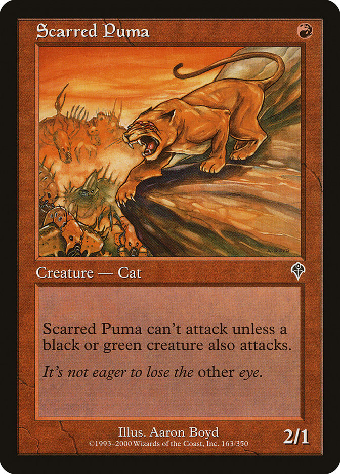 Scarred Puma [Invasion] | Anubis Games and Hobby