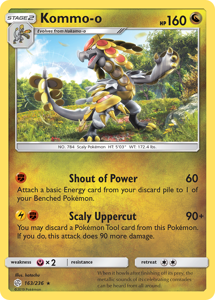 Kommo-o (163/236) [Sun & Moon: Cosmic Eclipse] | Anubis Games and Hobby