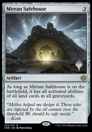 Mirran Safehouse (Promo Pack) [Phyrexia: All Will Be One Promos] | Anubis Games and Hobby