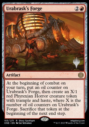 Urabrask's Forge (Promo Pack) [Phyrexia: All Will Be One Promos] | Anubis Games and Hobby