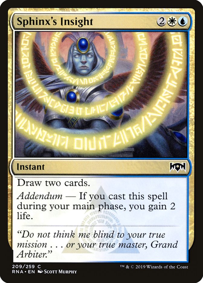 Sphinx's Insight [Ravnica Allegiance] | Anubis Games and Hobby