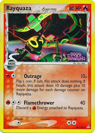 Rayquaza (26/110) (Delta Species) (Stamped) [EX: Holon Phantoms] | Anubis Games and Hobby